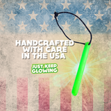 Handcrafted Reusable Glow Stick, Reflective Cord, Made in USA