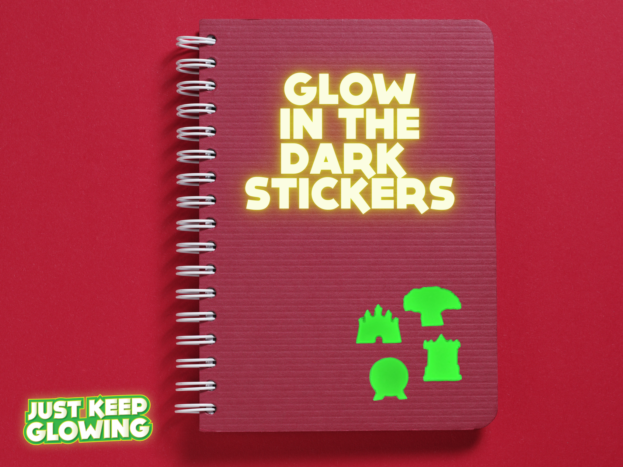 MAGICAL GLOW IN THE DARK STICKERS - 4 PACK – Just Keep Glowing, LLC