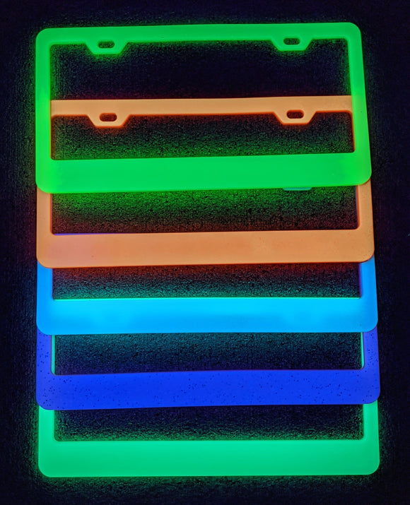 Glow in the Dark License Plate Frame